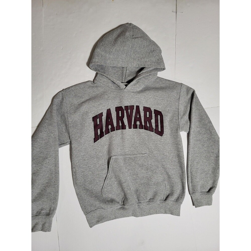 (#8) HARVARD  Long Sleeve Pullover Hoodie Size Unisex S/P Gray